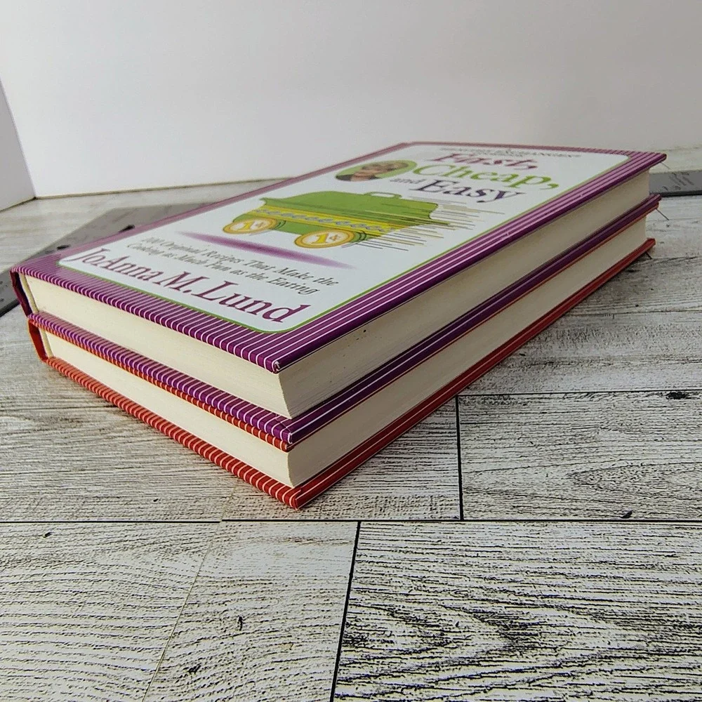 JoAnna Lund Healthy Exchange Cookbook Lot of 2 Fresh From Hearth Fast Cheap Easy